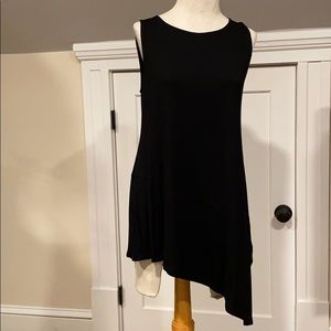 black jersey Eileen Fisher tank top. Size S.